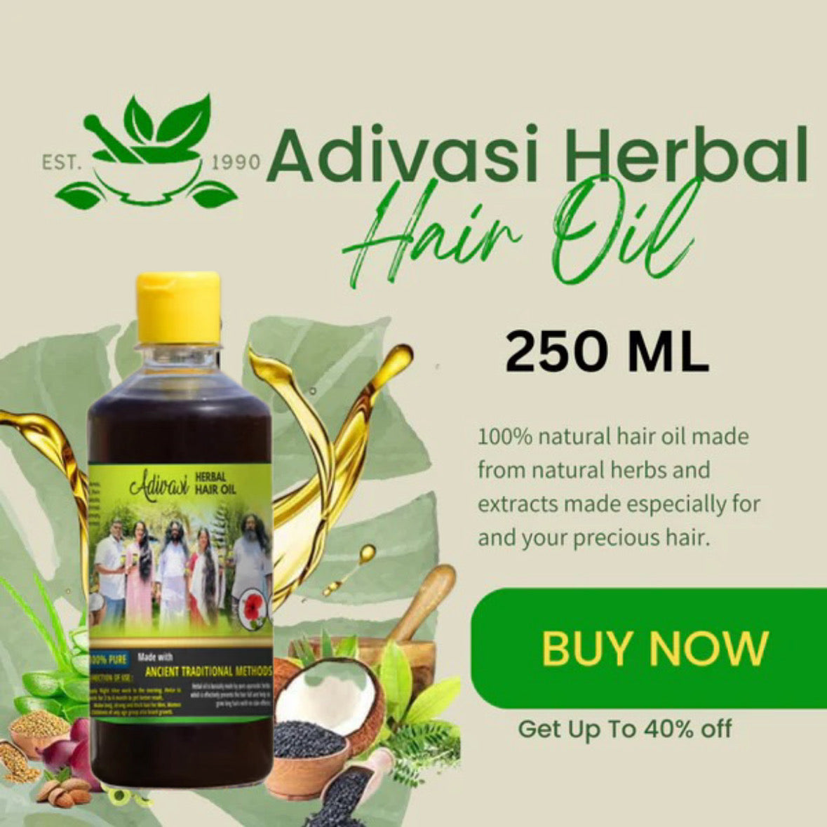 Adivasi Herbal Hair Oil